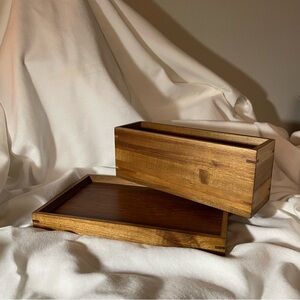 Elegant Wooden Bath Accessory Set